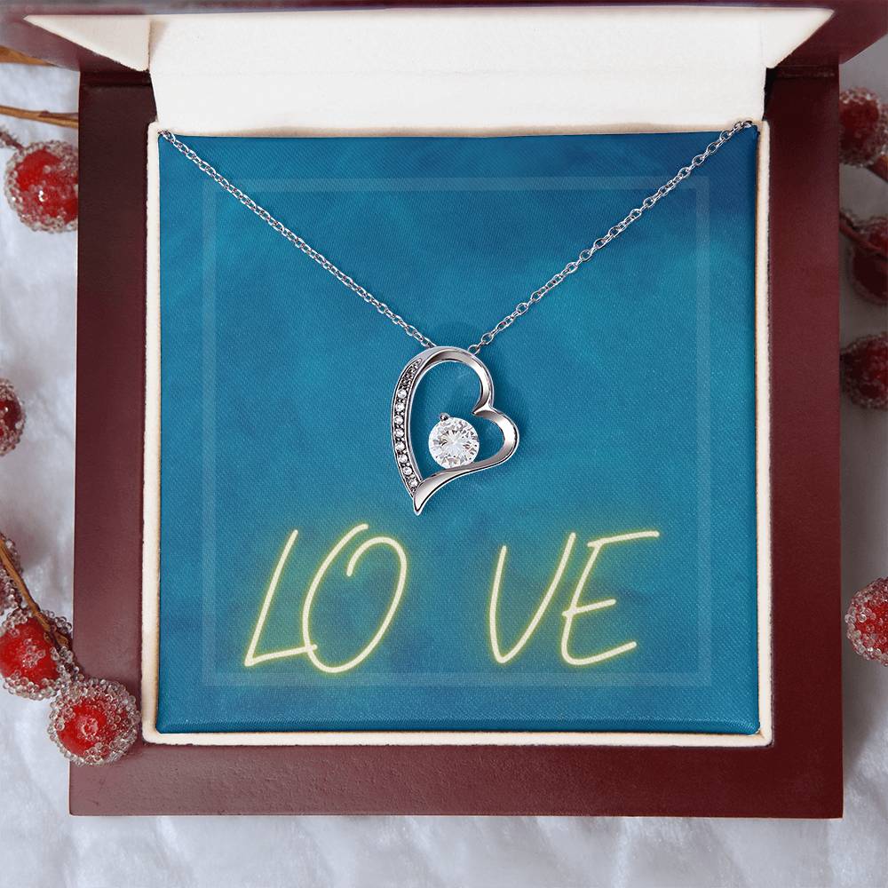 Forever Love Necklace with Message Card