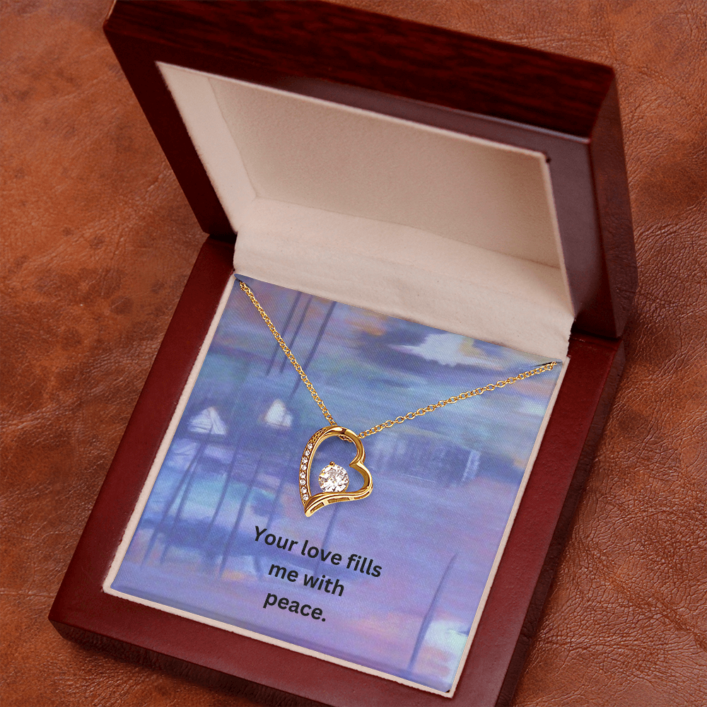 Forever Love Necklace with Message Card