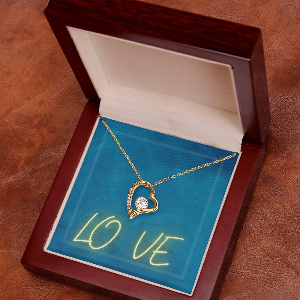 Forever Love Necklace with Message Card