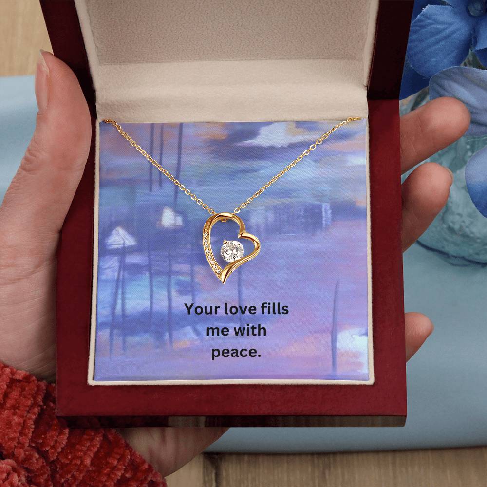 Forever Love Necklace with Message Card