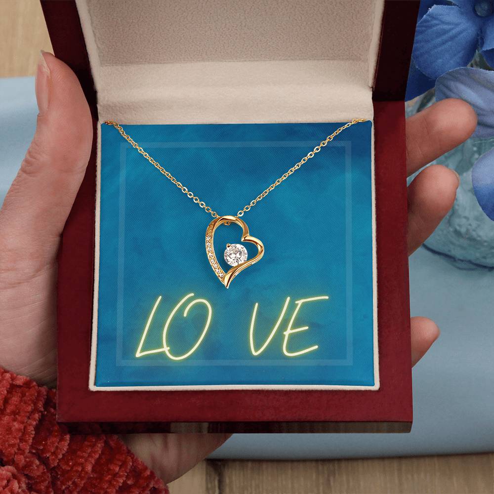 Forever Love Necklace with Message Card