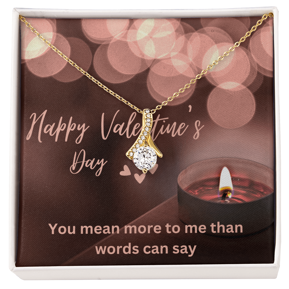 Alluring Beauty Necklace with message card.