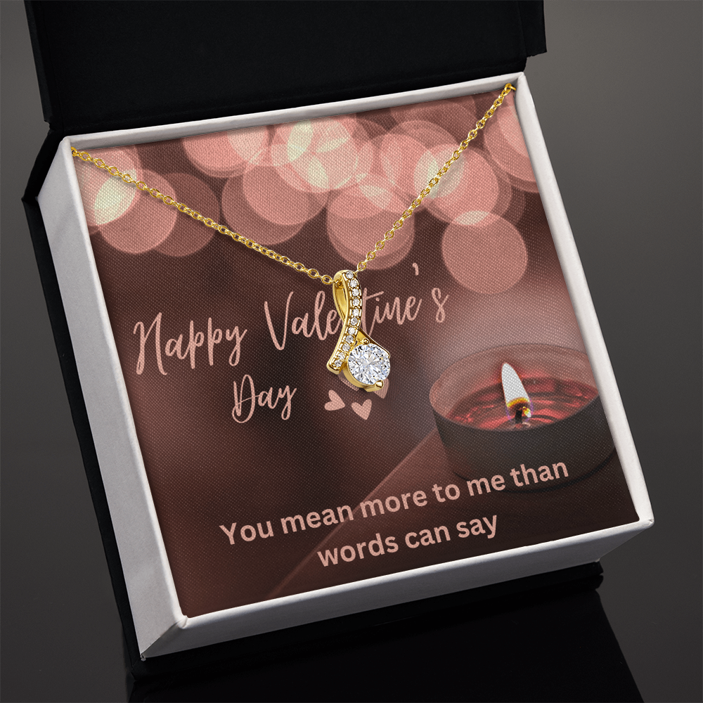 Alluring Beauty Necklace with message card.