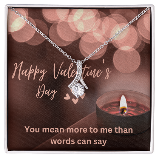 Alluring Beauty Necklace with message card.