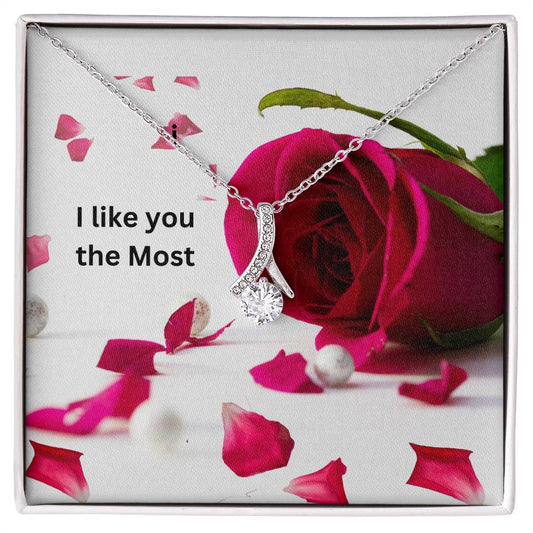 Alluring Beauty -necklace with message card.