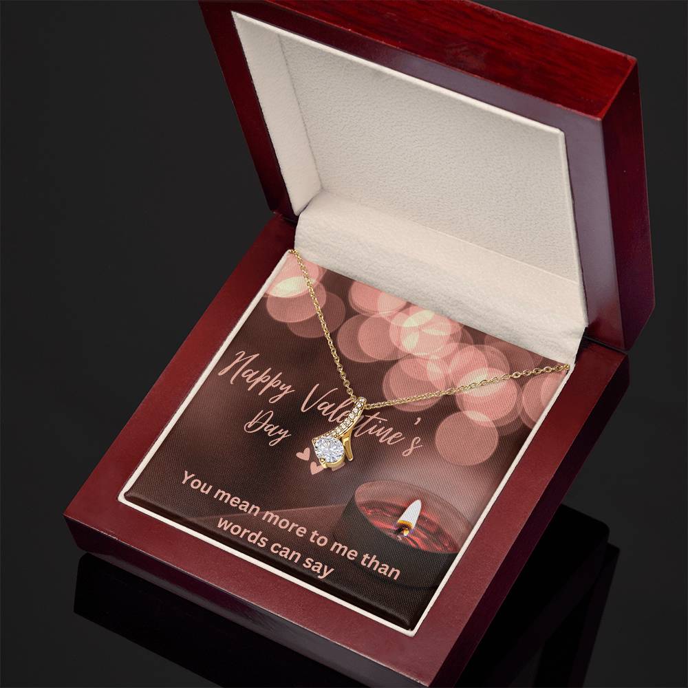 Alluring Beauty Necklace with message card.