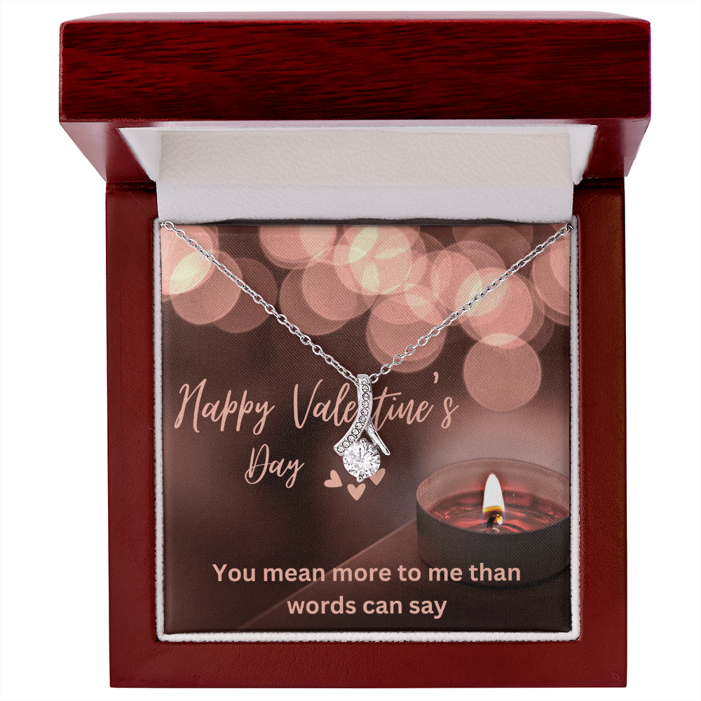 Alluring Beauty Necklace with message card.