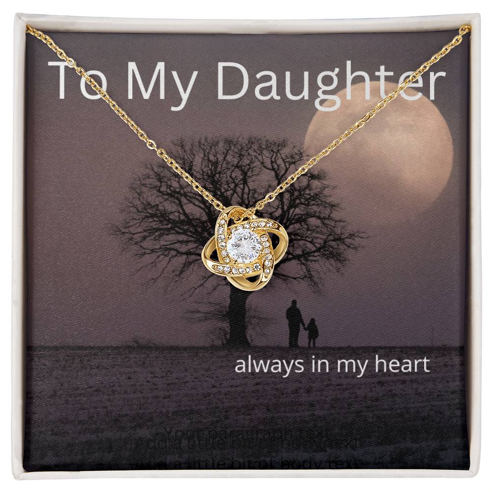 Always in my heart-daughter-necklace