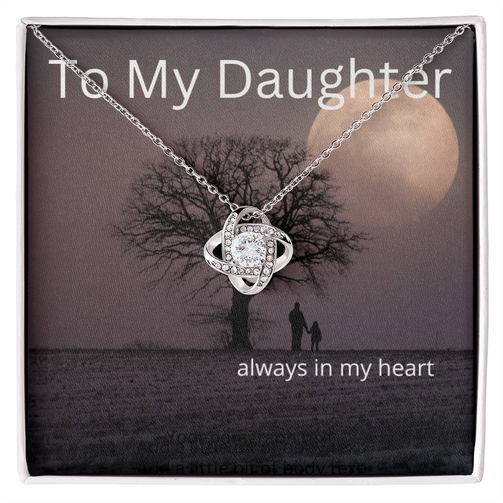 Always in my heart-daughter-necklace