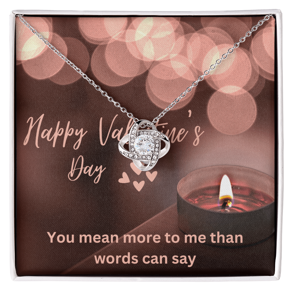 Love Knot Necklace with message card