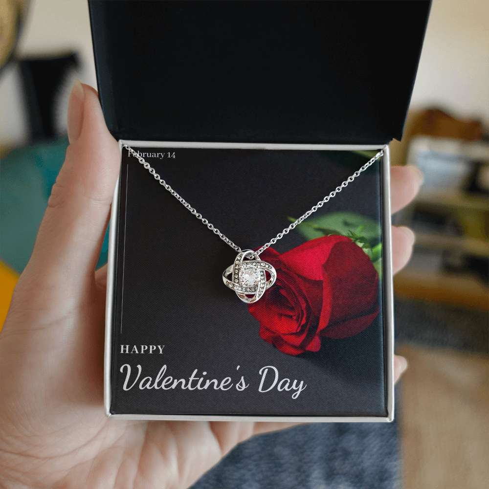 Love Knot Necklace with Message Card