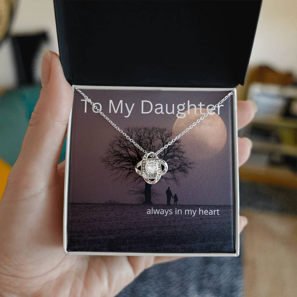 Always in my heart-daughter-necklace