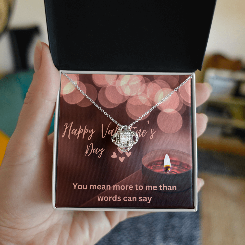 Love Knot Necklace with message card