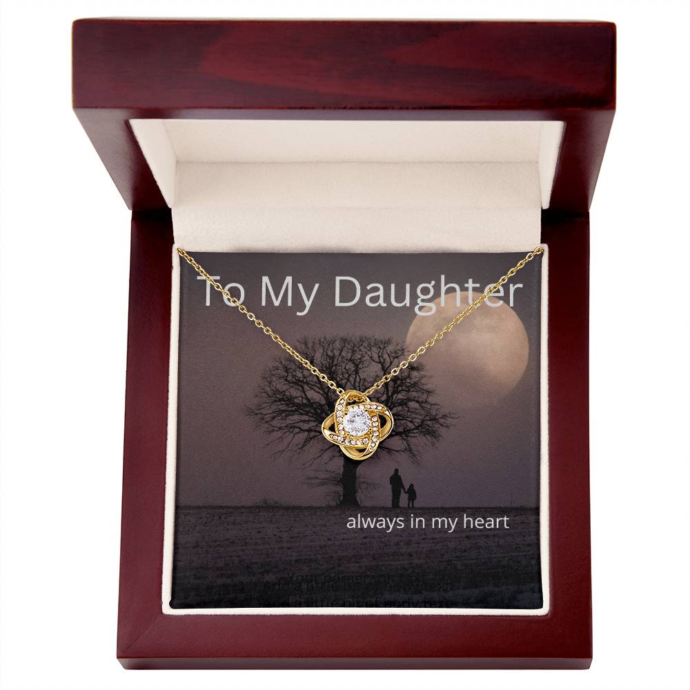 Always in my heart-daughter-necklace