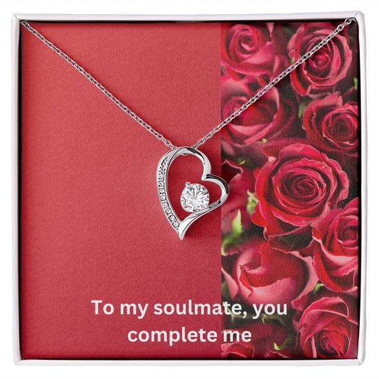 Everlasting Love-necklace with message card