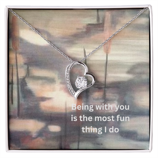 Forever Love Necklace with Message Card