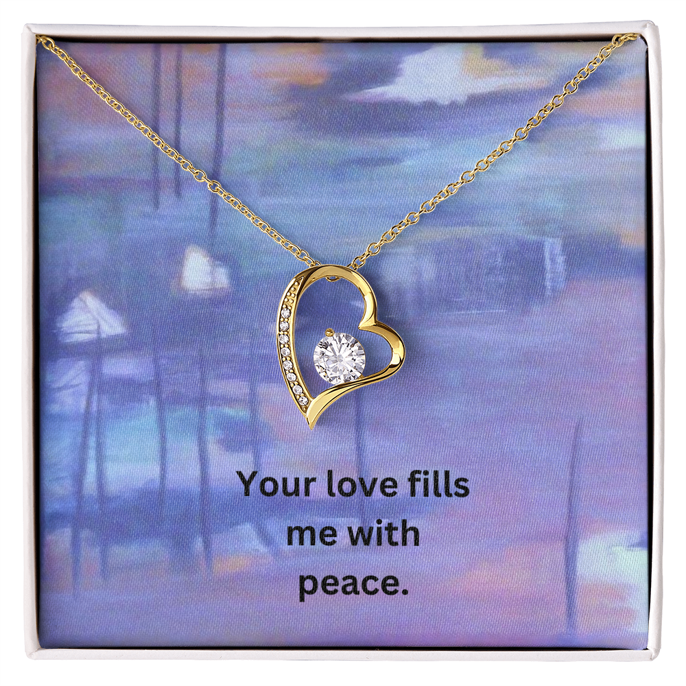 Forever Love Necklace with Message Card