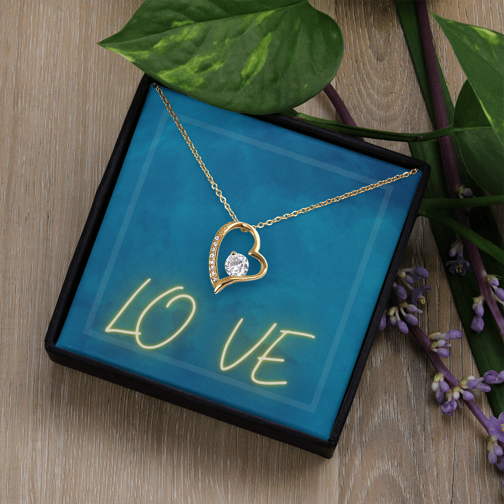 Forever Love Necklace with Message Card