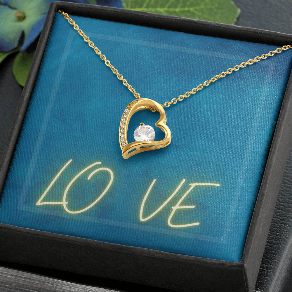 Forever Love Necklace with Message Card